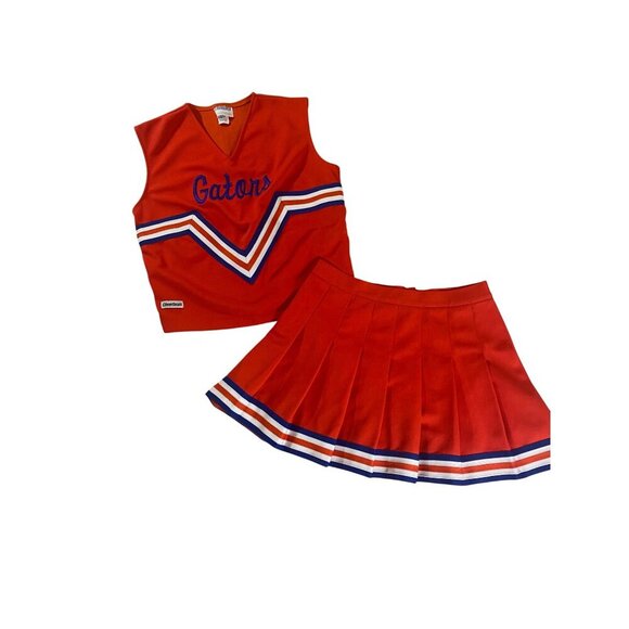 Cheer Deals Women's Orange Gatore Two Piece Cheer Leading Set - 40/9 - Picture 1 of 15
